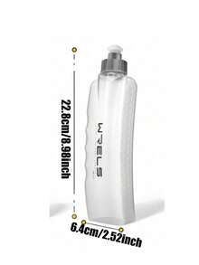 1pc/2pcs 190/350ml WRELS Soft Spout Sports Water Bottle, Suitable For Cycling And Running, Leak-Proof Squeeze Design, Anti-Slip Curved Shape, Portable Hydration, Ideal For Outdoor Hiking - White - View 9