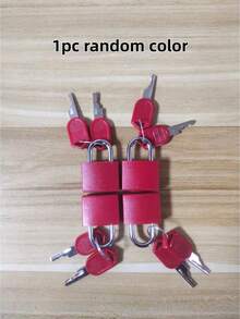 8/4/1pc Keyed Padlock, Suitable For Luggage Lock, Backpack Lock, Gym Locker Lock, Suitcase Lock, Classroom Matching Game, Padlock, Suitcase, Game, Padlock, Lock Box, Christmas - Multicolor - View 18