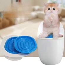 Cat Toilet Training Seat, Reusable Pet Cat Litter Alternative Training Kit, Gradual Inner Ring Reduction Training System, Suitable For Indoor Cats, Home Bathroom Toilet Squatting Training Supplies, Can Replace Cat Litter Box - Multicolor - View 4