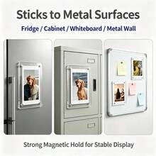 Acrylic Magnetic Refrigerator Photo Frame, Transparent Double-Sided Fridge Magnet Photo Frame, Display Frame, Suitable For Fujifilm, 2.36 X 3.54 Inches - Multiple Styles - View 7