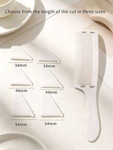7pcs Haircut Comb Set, Curved Barber Comb With Interchangeable Guide Guards 34/44/54mm For Self Haircut At Home Beginners Even Cut Fade, Anti-Static Back To School Essentials Hair Tools Hair Accessories For Men Women - A - View 6