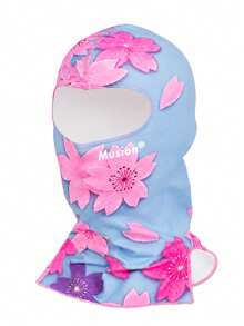 Musion 1/2pcs Women's Floral Print Balaclava, Exquisite Flower Pattern Full Head Cover, Lightweight Quick-Dry Breathable Elastic Helmet Liner, Suitable For Cycling, Motorcycle And Outdoor Activities - Multicolor - View 9
