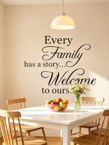 1 Set Fashion Farmhouse Style Family Quote Wall Decals, Easy To Install Self-Adhesive Matte PVC Stickers, Suitable For Entryway, Living Room Home Decor - one-size - View 5