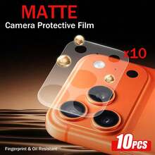 XINHONGYU 10pcs 9H Nano Matte Camera Lens Protector Film For IPhone 17 Pro Max/Pro/Air/17 Series - Anti-Fingerprint/Anti-Glare/Anti-Scratch, Precise Cut, Bubble-Free, Easy Installation, Compatible With Phone Cases, Supports Wireless Charging, Anti-Yellowing, High Definition Transparent, Durable Minimalist Camera Protection - 10PCS - View 12