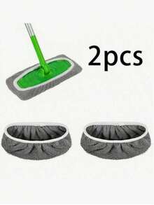 1/2/4pcs Reusable Mop Pads, Dual-Use Flat Mop Pads For Dry And Wet Cleaning, Washable, Suitable For Hardwood Floor Cleaning: Suitable For Dry And Wet Cleaning, Compatible With Most Flat Mops, Mop Head Not Included - Upgraded Version - View 10