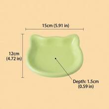 1/4/8件組彩色卡通貓碗，對鬍鬚友善、防止下巴痤瘡，適用於貓與小型犬，適合乾糧/濕糧、水、零食與罐頭食品，亦可作為零食/骨頭托盤，易清洗，聖誕節、齋月趣味個性化禮物 - 300ml - 查看 6