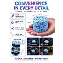 Premium Zinc Alloy Grinder - 50mm UV Printed Cute Ice Cream Ghost Cartoon Pattern, Efficient Herb Grinder, Suitable For Daily Use, Exquisite Gift For Men And Women, Christmas Gift Choice, Best Gift Option - View 3