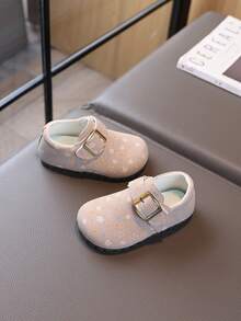 1 Pair Wide Toe Box Oversized Children's Sweet German Training Shoes 2026 Spring/Autumn New Casual Sports Shoes Girls Fashion Versatile - Apricot - View 3