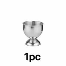 1PC Titanium Alloy Egg Holder, Gold & Silver Mini Egg Cup, Soft‑Boiled Egg Serving Tray, Kitchen Accessories, Kitchen Essentials, Breakfast Table Decor, Kitchen Dining Tableware Accessory For Hard & Soft Boiled Eggs - Multicolor - View 9