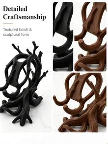 Tree Root Phone Stand Creative Branch Phone Holder Natural Theme Decorative Phone Base Multifunctional Stable Phone Stand Home Office Decor Craft Ornament Gift - Multicolor - View 8