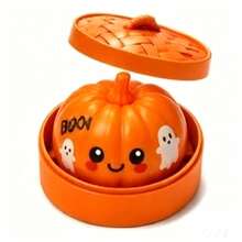 Halloween Pumpkin Squeeze Fidget Toy Set, Cute Squish Stress Relief Decor, ASMR Decompression Ornament, Holiday Thanksgiving Birthday Party Desktop Display For Teens & Adults - Multicolor - View 2