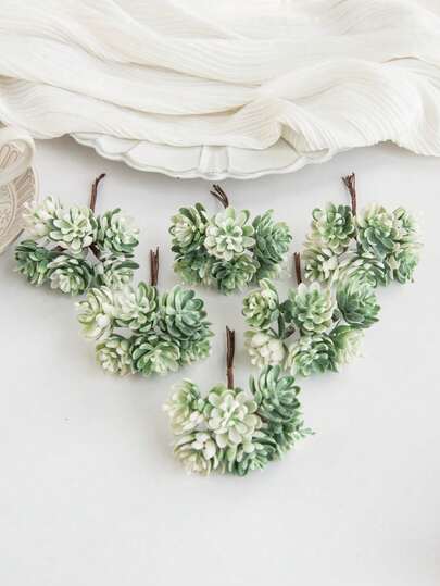 1pc 3.54 Inch Artificial Succulent Plant, Suitable For Home, Wedding, Holiday Decoration, Center Table Decoration, Christmas Decoration, Birthday Gifts, Holiday Party Accessories