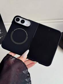 Luxury Matte Skin Feel Ultra-Thin Magnetic Phone Case Compatible With 18Fold Ultra Hard PC Matte Shock‑Proof Shell With Top Front Panel + Bottom Back Case - Black - View 2