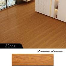 32PCS Floor Renovation Transformation PVC Plastic Flooring Stickers Self-Adhesive Home Use Waterproof Wear-Resistant Floor Leather - Floor Decor 32pcs - View 13