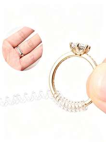 Adjustable Ring Size Adjuster/Adapter - Invisible Ring Size Adjuster For Wedding/Events - Temporary And Permanent Use, Suitable For All Ring Types - Multicolor - View 2