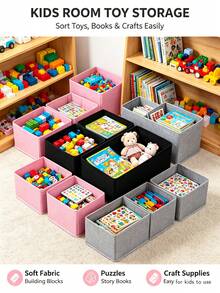 3/6pcs Foldable Wardrobe Storage Boxes, Large Capacity Drawer-Style Storage Baskets, Bedroom Cosmetic Storage Boxes, Socks & Underwear Storage Boxes, Home & Travel Essentials, Cabinet Storage - Pink - View 6