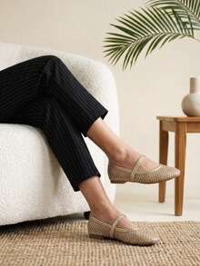 Women Flats - Gold - View 3
