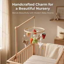 Cartoon Rabbit Forest Leaf Mushroom Bed Mobile, Fairy Tale Toy, Cute Hanging Bed Mobile For Baby, Cartoon Duck Sorting Toy, Multi-Functional Early Education Toy, Develop Baby's Concentration, Parent-Child Interactive Game, Christmas Halloween Sorting Gift - Multicolor - View 4