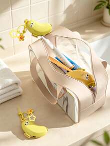 Yellow Banana-Shaped Toothbrush Holder With Small Banana-Shaped Toothpaste Portable Storage Box, Travel Storage Portable Tool, Toothbrush Head Protective Clip, Toothbrush Storage Clip, Toothbrush Dust-Proof Protective Cover, Toothpaste Holder, Portable Design Easy To Carry, Dust-Proof Lid, Suitable As Gift For Couples, Friends, Family, Teachers, Travel Enthusiasts, Home, Dorm, Vacation Essential, Suitable For Birthday Gift, Back To School Gift, Wedding Accessory, Spring And Summer Essential - Multicolor - View 12