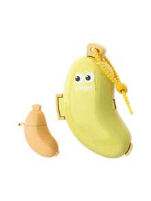 Cute Banana-Shaped Toothbrush Head Storage Box, Dust-Proof And Portable, With Lanyard And Hook. Its Dual-Compartment Design Can Store Manual Toothbrushes And Electric Toothbrushes Simultaneously, Suitable For Home Bathroom, Business Travel, Camping, Tourism And Other Occasions. - Multicolor - View 10