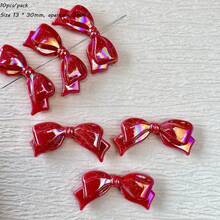 Solid Color AB Acrylic Small Fresh Bow, Loose Bead Bead Bead, Handmade DIY Mobile Phone Chain, Necklace Accessories - Multicolor - View 28