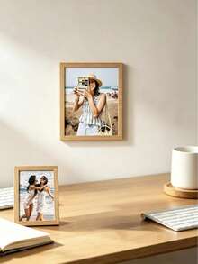 1/3pcs 12*16inch/30*40cm A4, A3 Wooden Color Photo Frame, Can Hold 30*40cm Photo, Minimalist Style, Lightweight Material, Suitable For Bedroom, Study, Hallway And Other Wall Decoration, A3, A4 Certificate Frame 30x40cm/A5/A4/A3/8x10/5x7/4x6 - A - View 3