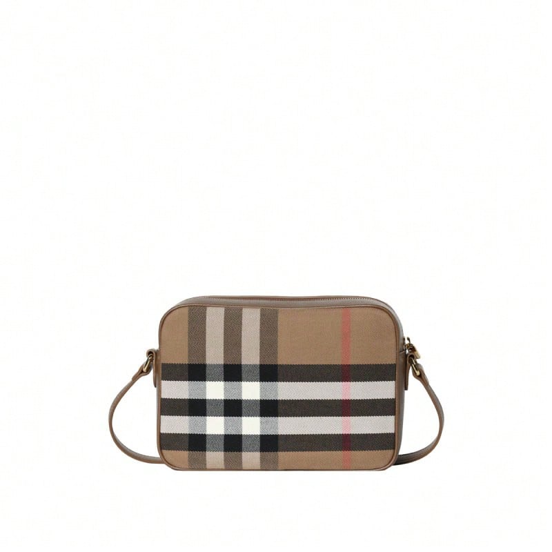 Burberry Vintage Check Women's Shoulder Bag With Crossbody Strap 81140681 - Brown 81140681 - View 1