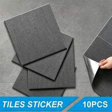 30x30CM DIY 自黏式地毯地板貼 方形地毯貼紙 自黏式地板墊 適用於廚房居家裝飾地毯 - 毛絨地板貼 - 查看 11