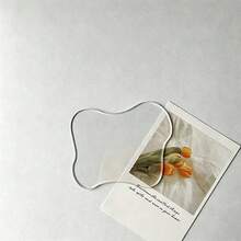 5/2/1pc Acrylic Coaster Decorative Tray, Asymmetric Bar Beverage Coaster, Transparent Cloud-Shaped Coffee Coaster, Perfect For Protecting Tabletop And Displaying Accessories - Multicolor - View 8
