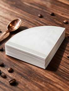 40/80/120/160pc Disposable V-Shaped Cone Coffee Filter Paper, Upgraded Design Easy To Use, Suitable For Pour-Over And Drip Coffee Makers, Back To School Essential - Multicolor - View 2
