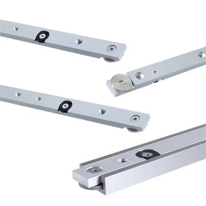 Aluminum Alloy Oblique Cutting Rod, T-Shaped Track Groove Slider, Table Saw Oblique Cutting Gauge Rod, Woodworking Tool, Suitable For DIY Table Saw, Easy To Install T-Shaped Track Design