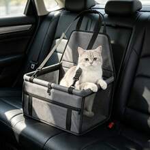 1pc Portable Car Pet Carrier Bag, Foldable, Super Breathable, Waterproof, Stain-Resistant Pet Bed, Suitable For Small And Medium Cats And Dogs - Multicolor - View 8