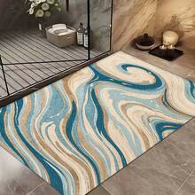 Minimalist Striped Print Long Runner Rug, Indoor Home Decor, Kitchen Runner, Entryway Doormat, Hallway Entrance Decor, Bedroom Bedside Rug, Living Room Rug, Laundry Room Mat, Bathroom Bath Mat, Suitable For Apartment, Dorm And Home Daily Decor - Multicolor - View 3