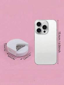 1pc DIY Round Corner Trimmer R4 Chamfer Cutting Tool Manual Photo Paper Card Right Angle Sharp Angle Arc Trimming Paper Cutter School Supplies - Purple - View 3