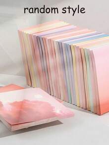 200/50 lembar Kertas Tempel Warna Gradien, Desain Awan Minimalis, Perekat, Cocok untuk Pesan, Memo, Buku Catatan, Gaya Pelajar Berkualitas Tinggi yang Lucu, Alat Tulis Kasual untuk Kembali ke Sekolah - Satu-Ukuran - View 12