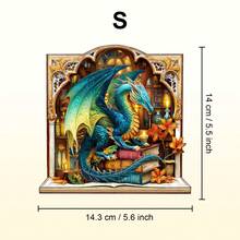 1pc Wooden Asymmetrical Puzzle, Animal Shaped 2D Puzzle Toy, Suitable For Children And Adults, Educational Game, Party, Holiday, Christmas And Birthday Gift, Unique Magic Desktop Decor Creative Wooden Puzzle Gift - Multicolor - View 13