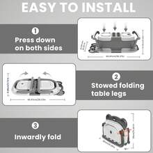 UBRAVOO Double Folding Baby Bath Tub Set With Removable And Reusable Filter Net, Temperature Gauge And Soft Cushion, For Newborn 0-36 Months - Grey - View 5
