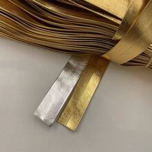 beadia 5M 0.5-2.5cm 金色/銀色人造皮革繩，柔軟可彎曲手工繩，適用於珠寶製作、手錶錶帶、包包提把與家居裝飾，繩狀光滑質感 - 扁繩 - 查看 6