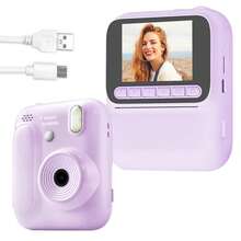 Kamera Cetak Instan, Kamera Cetak Foto Multifungsi Portabel, Kamera Cetak Instan, Kamera Digital dengan Fungsi Cetak Foto Instan – Zoom Optik 8x, Video HD 1080P, Pemutaran Musik, Flash Terintegrasi, Baterai Kapasitas Besar 1300mAh, Portabel dan Mudah Digunakan, Hadiah Sempurna untuk Liburan dan Acara Spesial (Natal, Ulang Tahun, Thanksgiving, Tahun Baru). - View 5