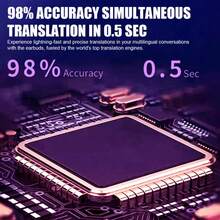 Electronics, 100+ Languages Real Time Translator Earbuds, Travel Business Study Abroad, Travelers Students Professionals, Translator Earbuds 4 Modes, 98% Accuracy 0.5s Offline Translation Bluetooth 5.3 HIFI - View 7