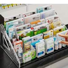 7 Layer Multifunctional Acrylic Display Stand, Suitable For Collectibles - CD, Badges, Figurines, Cards, Cosmetics, Jewelry, Medicine, Stackable, Multi-Layer Design, Organize Space, Home Desktop Decor - Multicolor - View 4
