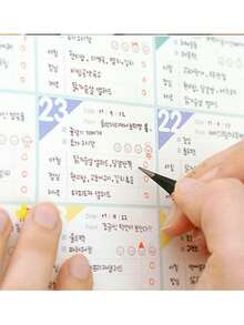 100 Days Countdown Planner Fitness Self-Discipline Check-In Schedule Wall-Mounted Goal Tracking Record Planning Chart - Multicolor - View 4
