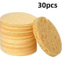 Round Compressed Facial Cleansing Sponges, Soft Face Wash Sponge Pads For Makeup Removal, Gentle Exfoliating & Daily Skincare, Multiple Colors - Multicolor - View 20