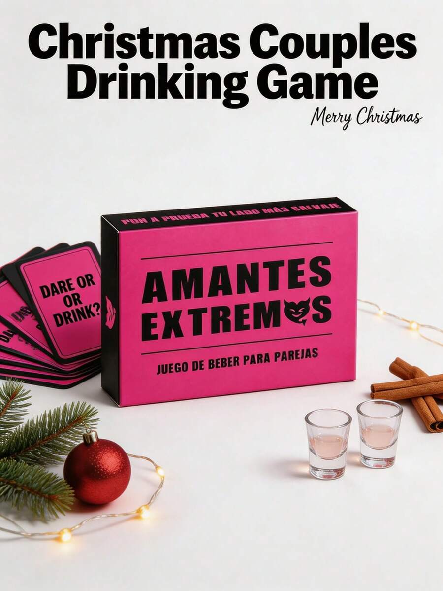 AMANTES EXTREMOS 情侶桌上遊戲-浪漫派對遊戲,深化彼此連結,約會之夜趣味對話卡,送給他與她的貼心禮物 - 彩色 - 查看 1