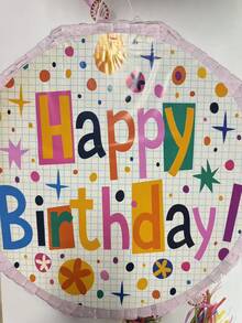 1pc Piñata Toy, Birthday Party Celebration, Can Be Filled With Candy, Confetti And Other Small Gifts - D - View 3