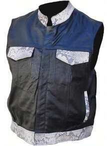 Men Plus Size Vests - Apricot - View 2