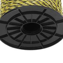 Cable de cerca eléctrica para animales, cuerda de conductividad de acero inoxidable para granja, cerca eléctrica ligera y reutilizable para caballos, ganado y ovejas, resistente a la corrosión y duradera, 400 m - A - Ver 3