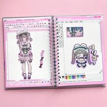 100Pages B6 Y2K Retro Computer Spiral Notebook Vintage Desktop Layout Journal Scrapbook Planner For Stickers Decor,School Stationary Supply - Square - View 6