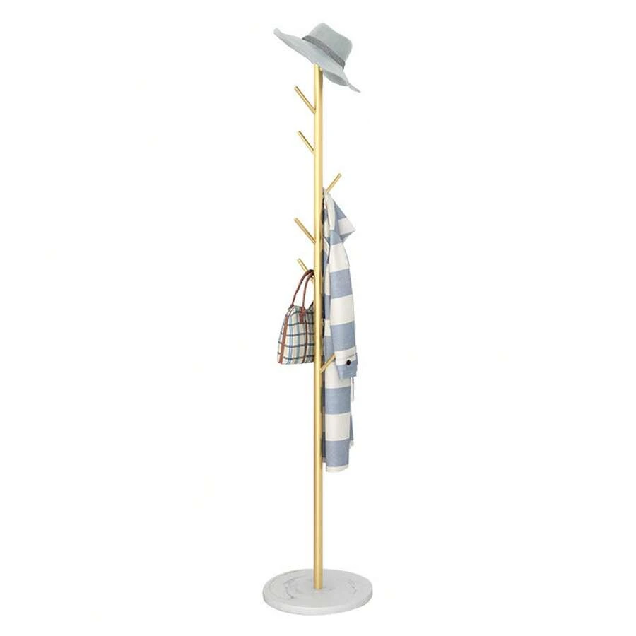 Metal Freestanding Coat Rack Stand Hall Tree With 8 Hooks Practical For Entryway Hallway Storage - View 1
