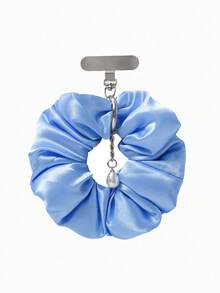 Solid Color Elastic Band Hair Scrunchies, Versatile Daily Hair Ties, Wrist Elastic Phone Accessory Pendant - Multicolor - View 7